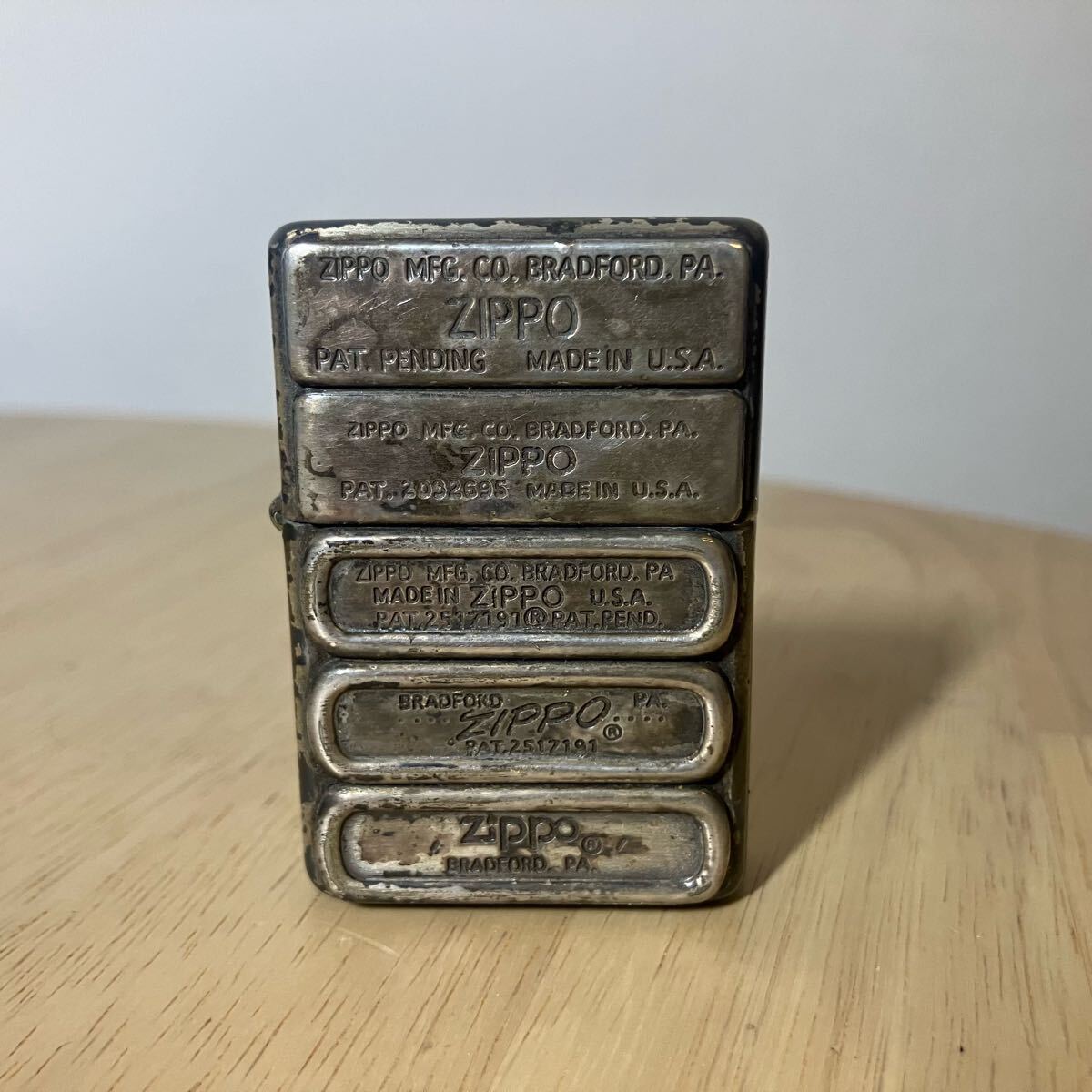 ZIPPOジッポー オイルライター 歴代ボトム プレート 1932 ~1980 ZIPPOジッポー オイルライター 歴代ボトム プレート 1932 ~1980