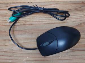 【メーカー不明】3D Optical Mouse PS/2 光学マウス ブラック 黒