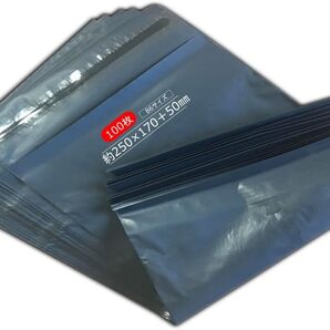 宅配ビニール袋 B6サイズ【100枚】幅170mm×深さ250mm+フタ50mm(100枚入) 梱包 防水 耐久 透けない 強力テープ フリマ 発送用 梱包資材