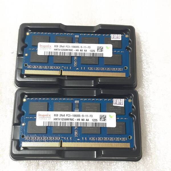 新品未使用 Hynix 16GB(8GB*2枚) 2RX8 DDR3 1333MHz PC3-10600s 1.5V SO-DIMMラップトップRAMメモリ 送料無料