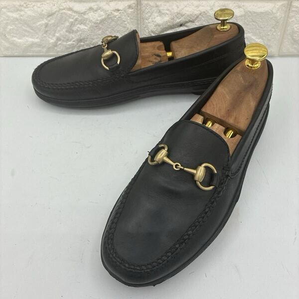 GUCCI グッチ ホースビットローファー 40 ドライビング ブラック スリッポン モカシン