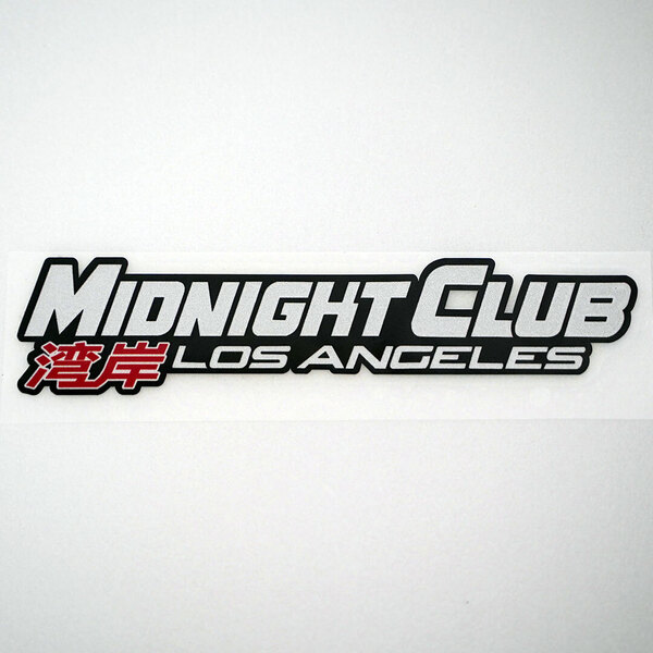 新品・未使用☆MidnightClub 湾岸 LOS ANGELES プリントステッカー 1枚 縦42mm×横185mm 湾岸ミッドナイト 湾岸MIDNIGHT CLUB