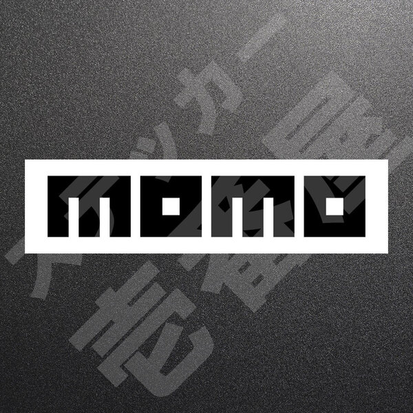 超高品質☆MOMO モモ カッティングステッカー ブラック 1枚 縦39mm×横200mm もも | 切り文字 | 切文字 | 新品 | 未使用 | 送料無料