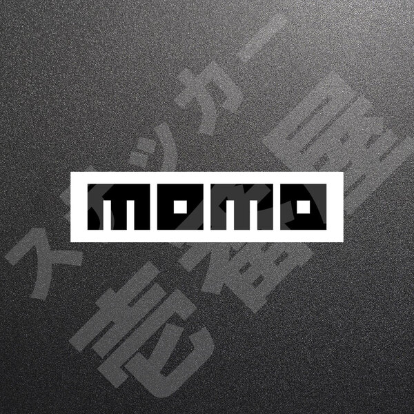 超高品質☆MOMO モモ カッティングステッカー ブラック 1枚 縦29mm×横150mm もも | 切り文字 | 切文字 | 新品 | 未使用 | 送料無料