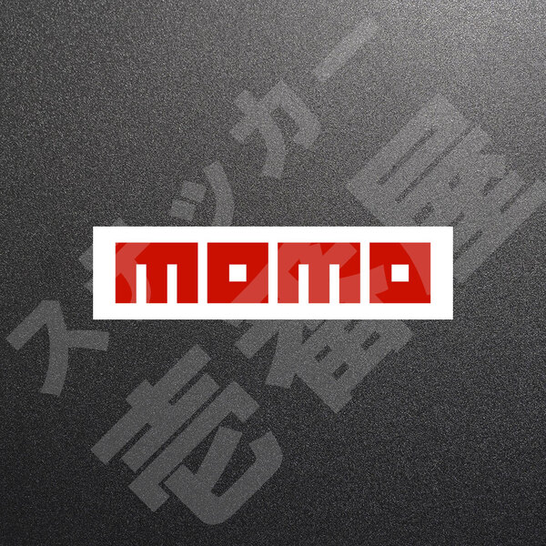 超高品質☆MOMO モモ カッティングステッカー レッド 1枚 縦29mm×横150mm もも | 切り文字 | 切文字 | 新品 | 未使用 | 送料無料