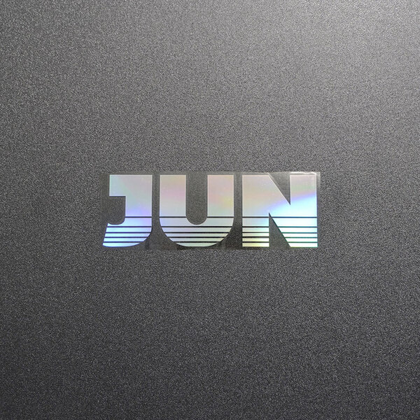 新品・未使用☆JUN ジュン・マシンショップ カッティングステッカー オーロラ 1枚 縦37mm×横110mm |切り文字|切文字|新品|送料無料