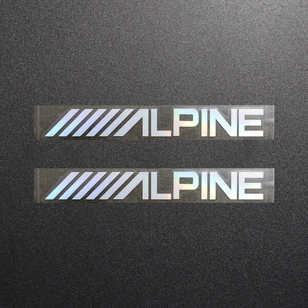 新品・未使用☆ALPINE アルパイン カッティングステッカー オーロラ 2枚 縦19mm×横150mm |切り文字|切文字|新品|送料無料|匿名配送