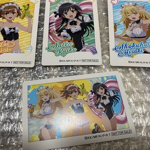 とある科学の超電磁砲 ドン・キホーテ コラボ 購入特典 ミニカード 全4種セット 水着メイドver. 御坂美琴佐天涙子食蜂操祈