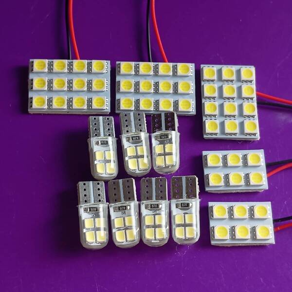 GRS200系 クラウンアスリート 超爆光!T10 LED ルームランプ 12点セット ホワイト トヨタ /s12/s6/c8