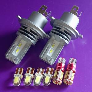 最強!DA64系 DA17V エブリィバン 超爆光! H4 LED ZESヘッドライト バックランプ ナンバー灯 ポジション 8個セット /h4/57/c2/