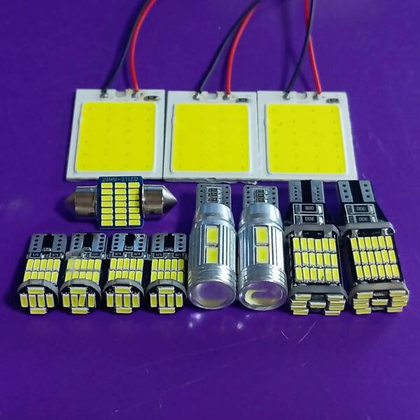 GSA/ACA33/38W ヴァンガード 爆光! T10 LED ルームランプ ポジション ナンバー灯 バックランプ 12個セットホワイトトヨタ/10/45/26/t28/s24