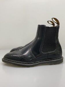Dr.Martens* со вставкой из резинки ботинки /UK8/BLK/ кожа / wing chip
