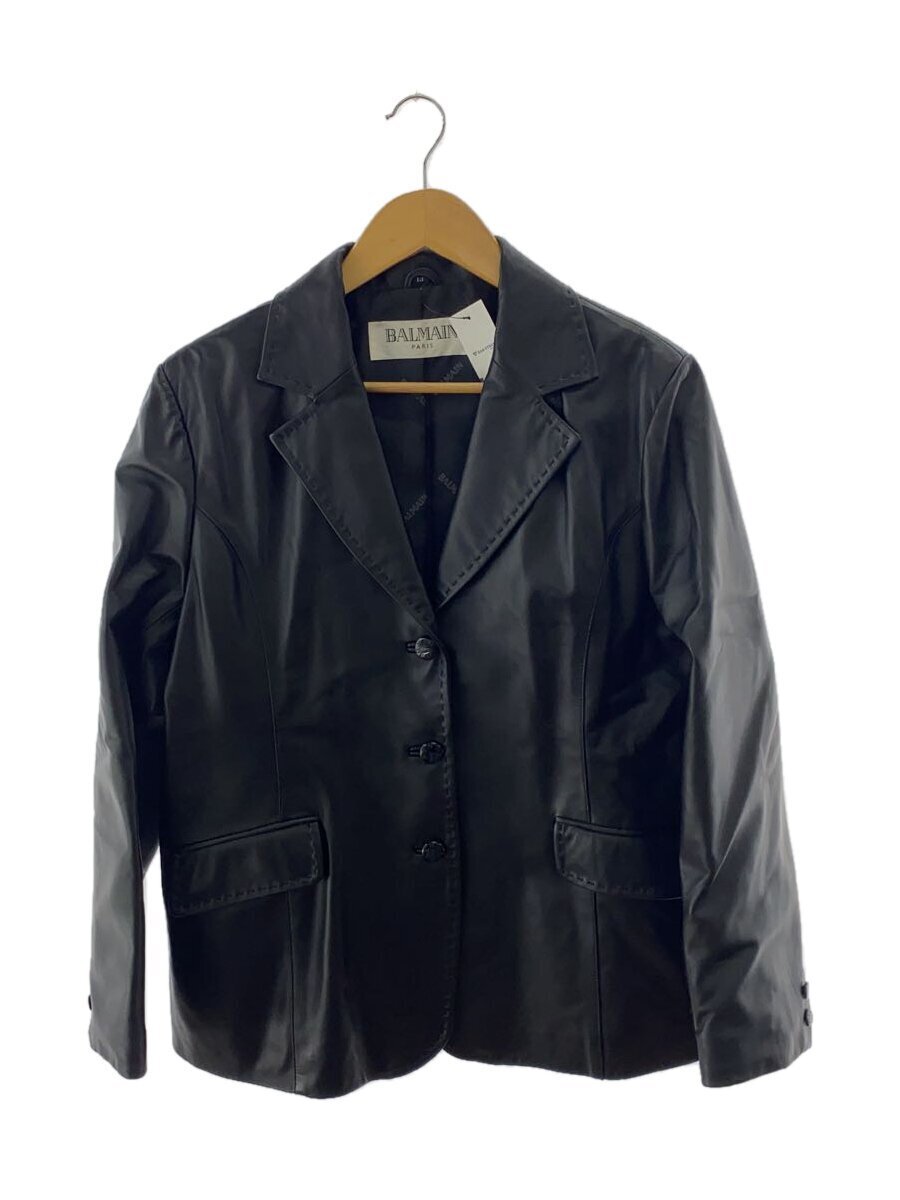 【極美品】BALMAIN ラムレザー テーラードジャケット ベージュ13号 2025年最新】Yahoo!オークション -バルマン レザー ジャケットの