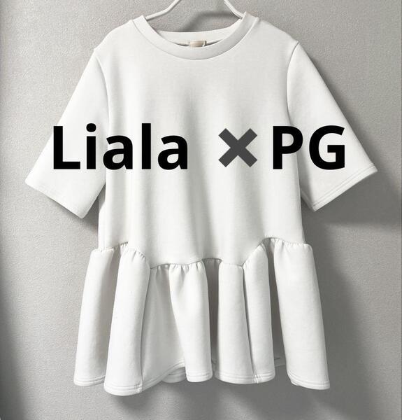 Liala PG ぺプラム カットソー ホワイト白