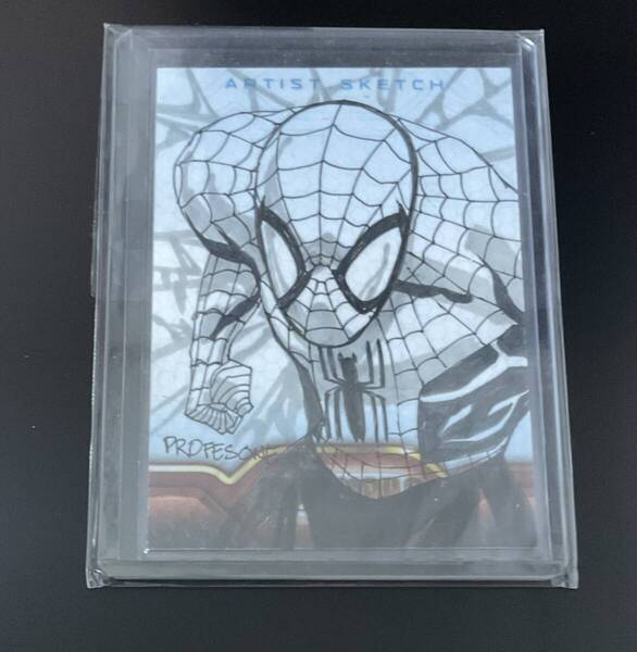 2010 UD IRONMAN2 スパイダーマン 1/1 スケッチカード PROFESONE UPPER DECK