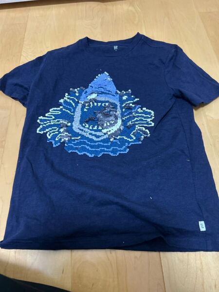 Tシャツ 半袖 140cm GAPkids ネイビー