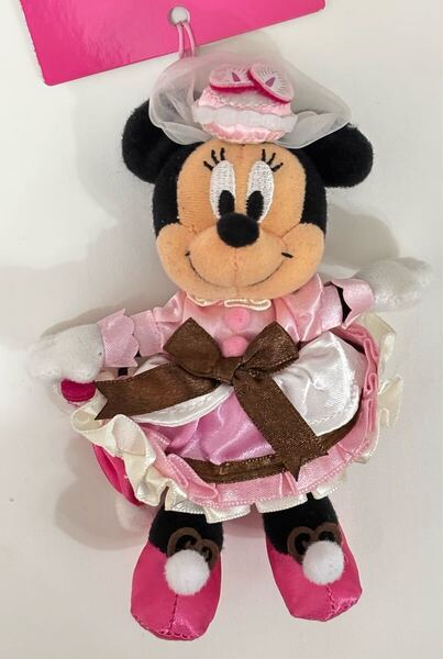 新品 未使用 タグ付き ディズニーシー TDS ショー テーブル イズ ウェイティング ぬいぐるみストラップ ぬいスト イチゴ ケーキ ミニー