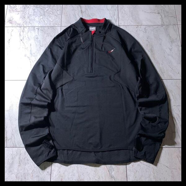 00s NIKE テック ギミック メッシュ ハーフジップ プルオーバー y2k