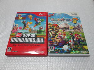 【中古】New スーパーマリオブラザーズ Wii + マリオパーティ8 セット