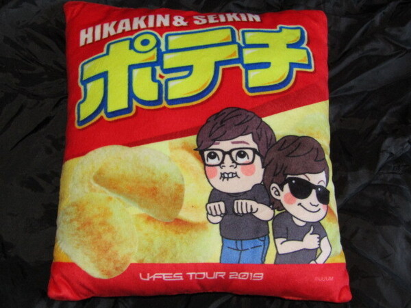 送料無料 HIKAKIN & SEIKIN/ヒカキン&セイキン ポテチ袋クッション U-FES TOUR 2019 くじ