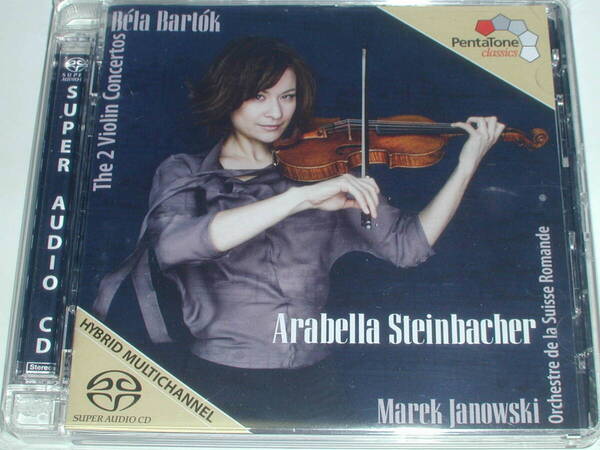 SACDハイブリッド盤 バルトーク:ヴァイオリン協奏曲第1番、第2番/シュタインバッハー、ヤノフスキ&スイス・ロマンド管