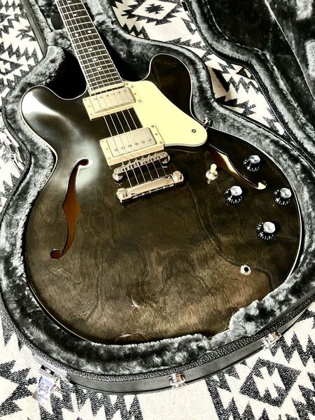 Seventy Seven Guitars EXRUBATO STD JT CBK セミアコ コールブラック 炭黒 限定カラー ギター 極美品