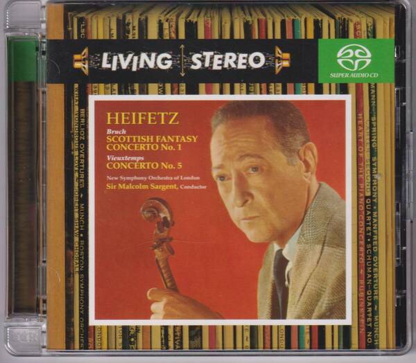 SACD ハイフェッツ ブルッフ ヴュータン ヴァイオリン協奏曲 Living Stereo Jascha Heifetz Bruch Vieuxtemps Violin Concerto