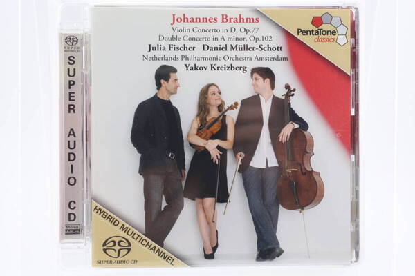 SACD ユリア・フィッシャー ブラームス ヴァイオリン協奏曲 クライツベルグ ダニエル・ミュラー・ショット Julia Fischer Brahms