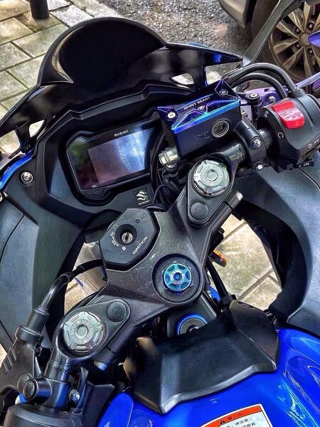 GSX250R GSR250 Vストローム250 REBEL250 CL250フロントフォークキャップカバー チタンカラー