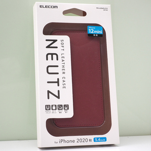 Apple iPhone 12 mini (5.4インチ)用 NEUTZ 手帳型ケース ソフトレザーケース 磁石付 レッド 赤 未使用品 iPhone12mini ケース