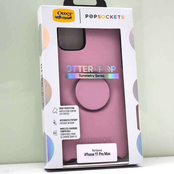 iPhone 11 Pro Max 用 OtterBox OTTER+POP 耐衝撃ケース Symmetry PopSocketsコラボ PopGrip内蔵 MAUVEOLOUS ガラスフィルム付 未使用品