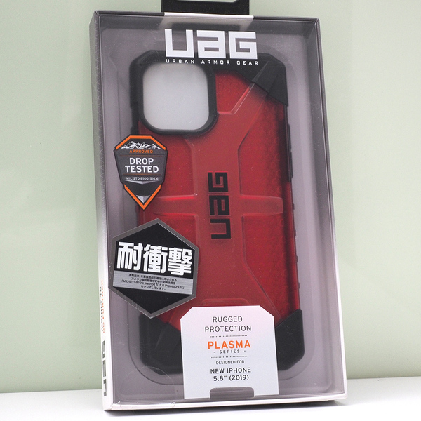 Apple iPhone 11 Pro (5.8インチ)用 URBAN ARMOR GEAR (UAG) 米軍MIL規格クリア 耐衝撃ケース PLASMA マグマ レッド 国内正規品 未使用品