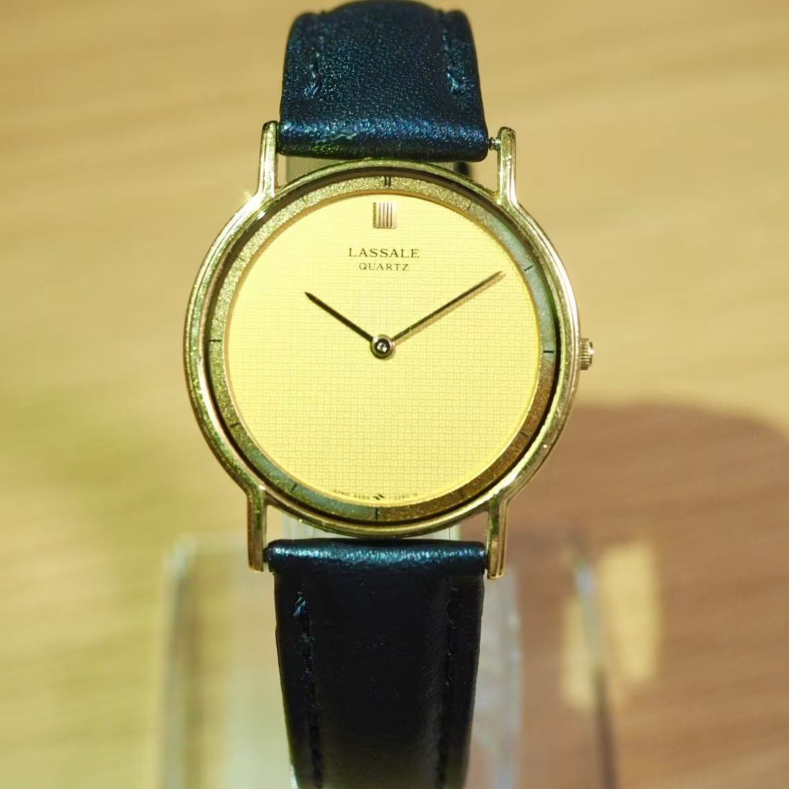 希少 セイコー SEIKO ラサール LASSALE 腕時計 白文字盤 稼働品