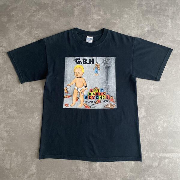 90s ビンテージ 80s リイシュー Charged G.B.H 1999 CITY BABYS REVENGE プロモ Tシャツ 黒 ブラック M