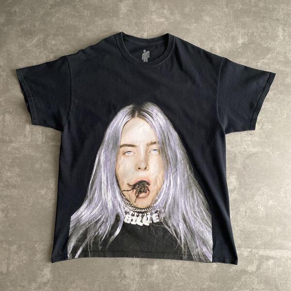 NEXTビンテージ 2019年 Billie Eilish ビリーアイリッシュ オフィシャル プロモ Tシャツ タランチュラ 蜘蛛 スパイダー 黒 ブラック L