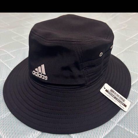 アディダス adidas バケットハット 帽子 紫外線カット UPF50 ツバの長さ7センチ 日焼け対策 キャップ ゴルフ ブラック