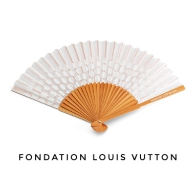 匿名配送 ルイ・ヴィトン財団 美術館 限定 Fan 水玉扇子
