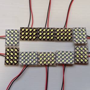 超爆光! SMD LED ルームランプ 10個セット 3種ソケット付き ホワイト /s12