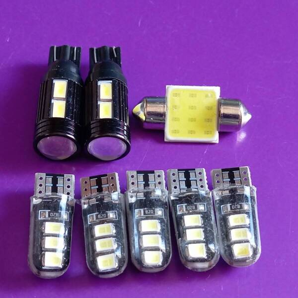 LA600S LA610S タント カスタム 超爆光!T10 LED ルームランプ バックランプ ナンバー灯 8個セット ホワイト ダイハツ /10/t31/6