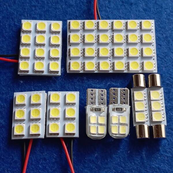 BS9 レガシィ アウトバック 爆光! T10 LED ルームランプ 8個セット ホワイト スバル /s24/s12/s6/f3/c8