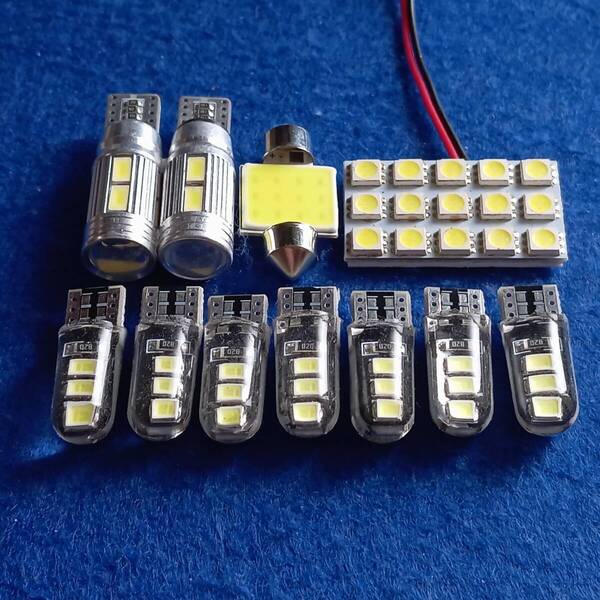 L375/385S タントカスタム 爆光!LED ルームランプ バックランプ ナンバー灯 ポジション 11点セット ホワイト ダイハツ /10/6/s15/t31