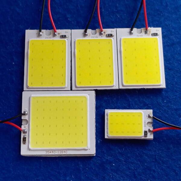 L455/465S タントエグゼカスタム 超爆光!T10 LED ルームランプ COB 全面発光 5点セット ホワイト ダイハツ /c48/c24/c18
