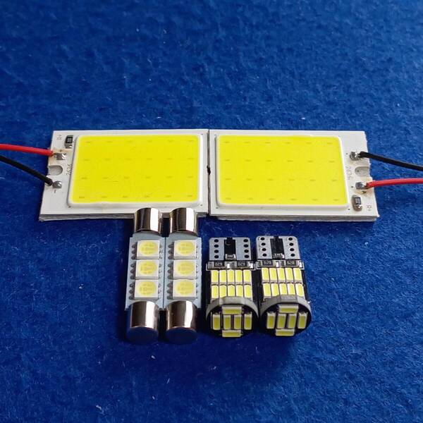 RP6 RP7 RP8 ステップワゴン ルームランプ 6個セット T10 LED COB全面発光 超爆光 ホワイト ホンダ /c24/f3/26