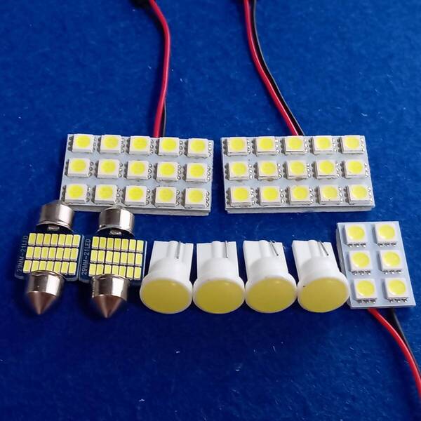 GN0W アウトランダーPHEV サンルーフ車 超爆光!T10 LED ルームランプ 9個セット ホワイト ミツビシ /s15/s6/6/t28