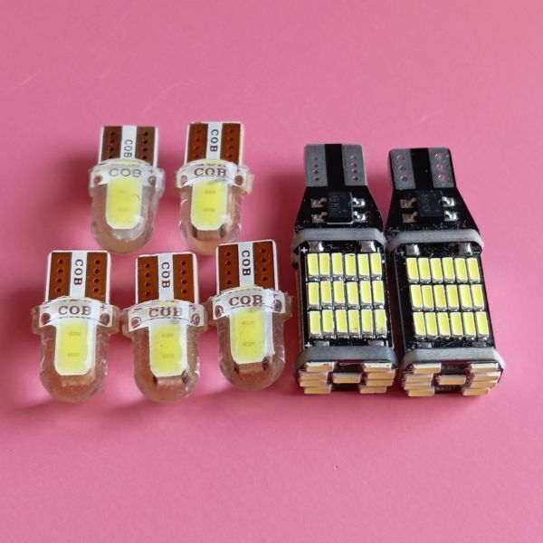 爆光7個セット!エブリィバン DA64系 DA17V バックランプ ポジション球 ナンバー灯 T10 LED ルームランプ ホワイト /スズキ 45/c2