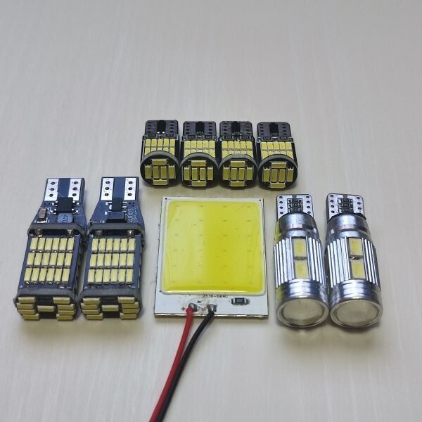 QNC20 bB 超爆光!T10 LED ルームランプ バックランプ ポジション ナンバー灯 9点セット ホワイト トヨタ /45/10/26/c24