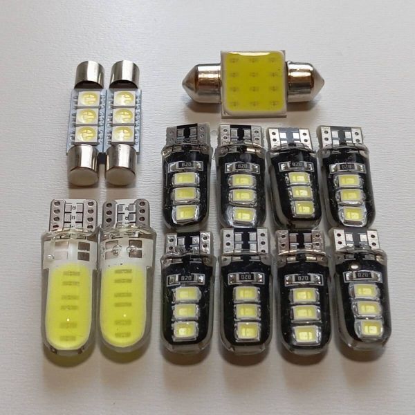 超爆光!MPV LY3P ルームランプ ナンバー灯 スモール 読書灯 T10 LED ホワイト 13個セット マツダ /c6/6/f3/t31