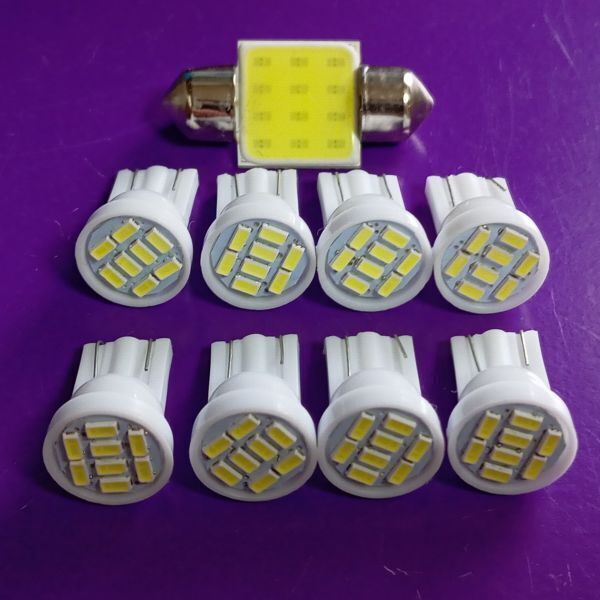 超爆光!30系 プリウス T10 LED ルームランプ 9個セット ホワイト トヨタ /8/t31