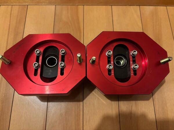ラルグス アバルト595 調整式ピロアッパーマウント&ベアリング付きアッパーシートセット!!