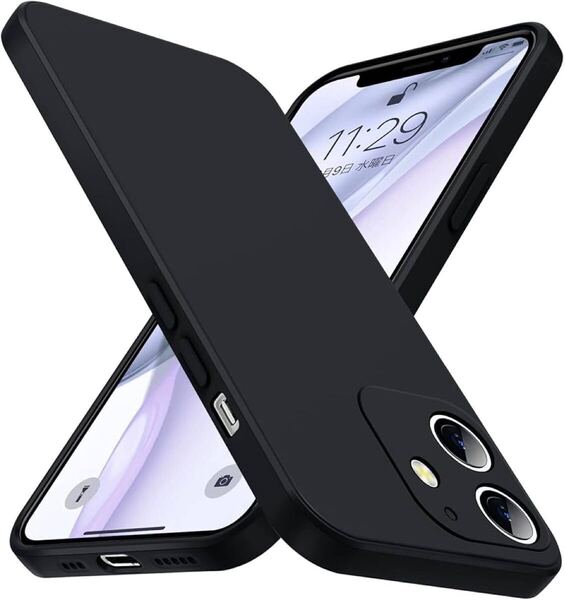 2309342 【Tgaoleyd】iPhone 12 ケース シリコン 耐衝撃 衝撃吸収 ストラップホール付き 指紋防止 アイフォン 12 ケース レンズ保護 tpu